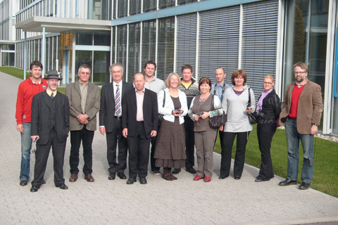 Project partners on the company tour at FESTO, DE